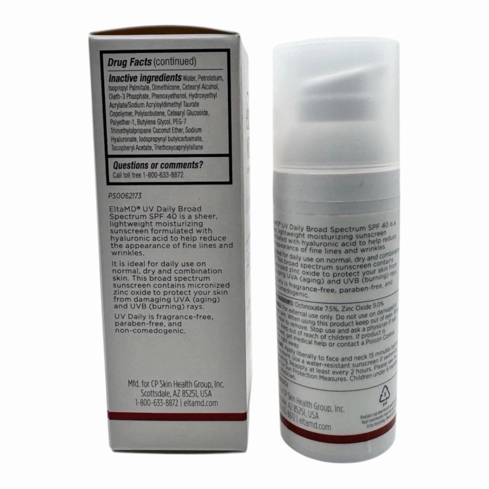 EltaMD UV Daily Broad Spectrum SPF 40 Face Sunscreen 1.70fl oz | Exp 01/2027 New