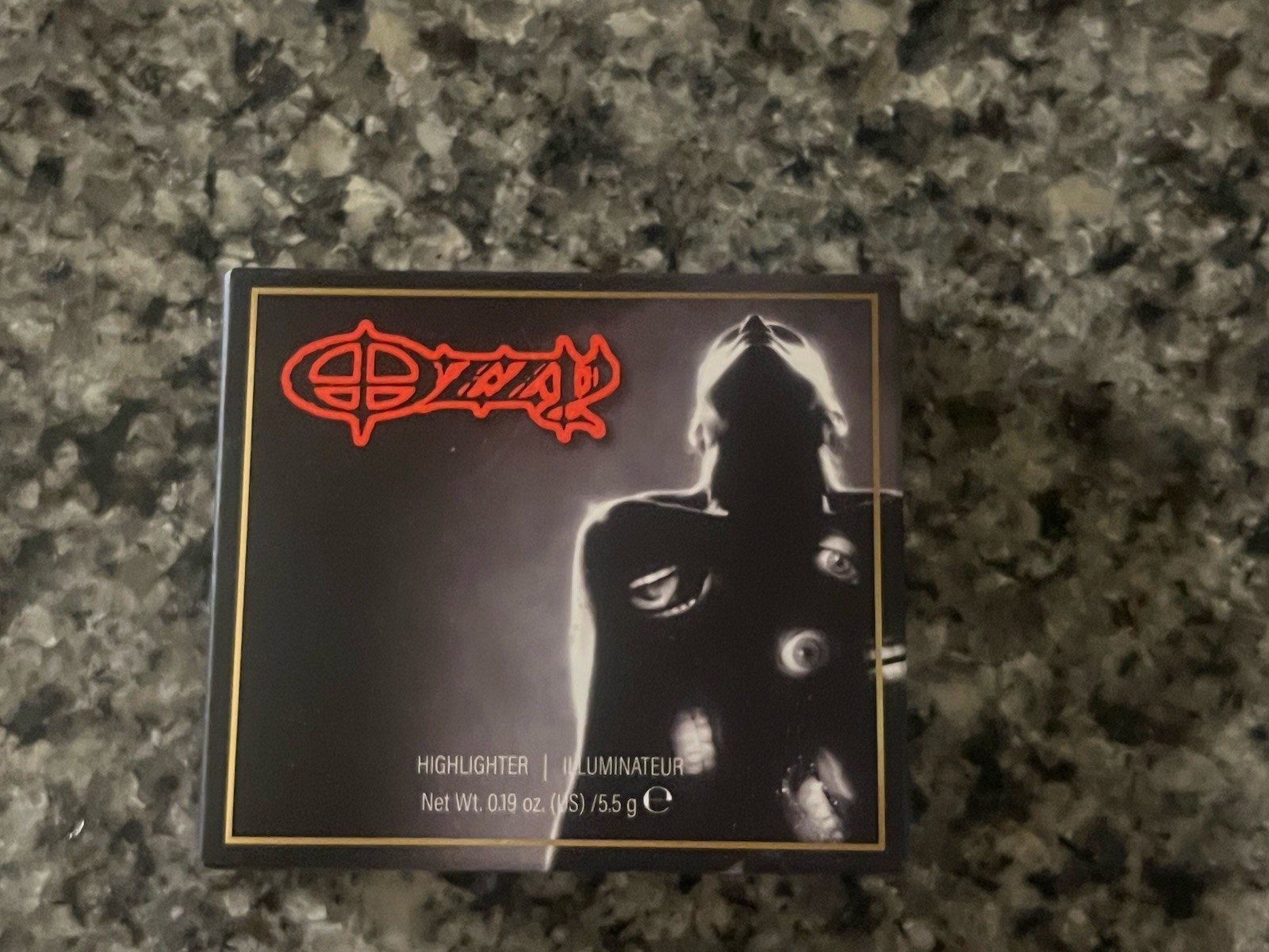 Ozzy Osbourne Bark at The Moon Highlighter Shimmer Compact Vegan New with Box