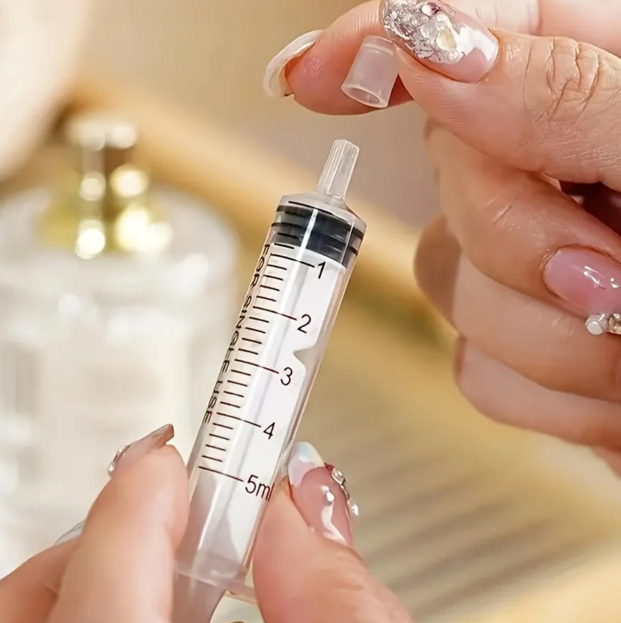 10/20pcs 5ml Plastic Syringe Perfume Dispenser Cosmetic Refill Tool NEW