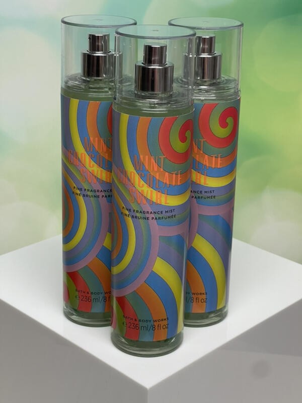 Bath & Body Works Mint Chocolate Swirl Fine Fragrance Mist Canada Exclusive x3