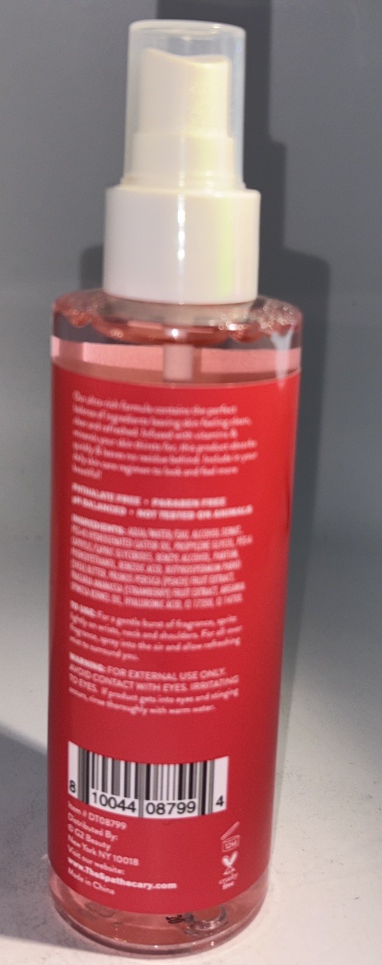 The SPATHECARY Strawberry Peach Hair & Body Mist 6oz Infused W Argan Oil-SHIP24H