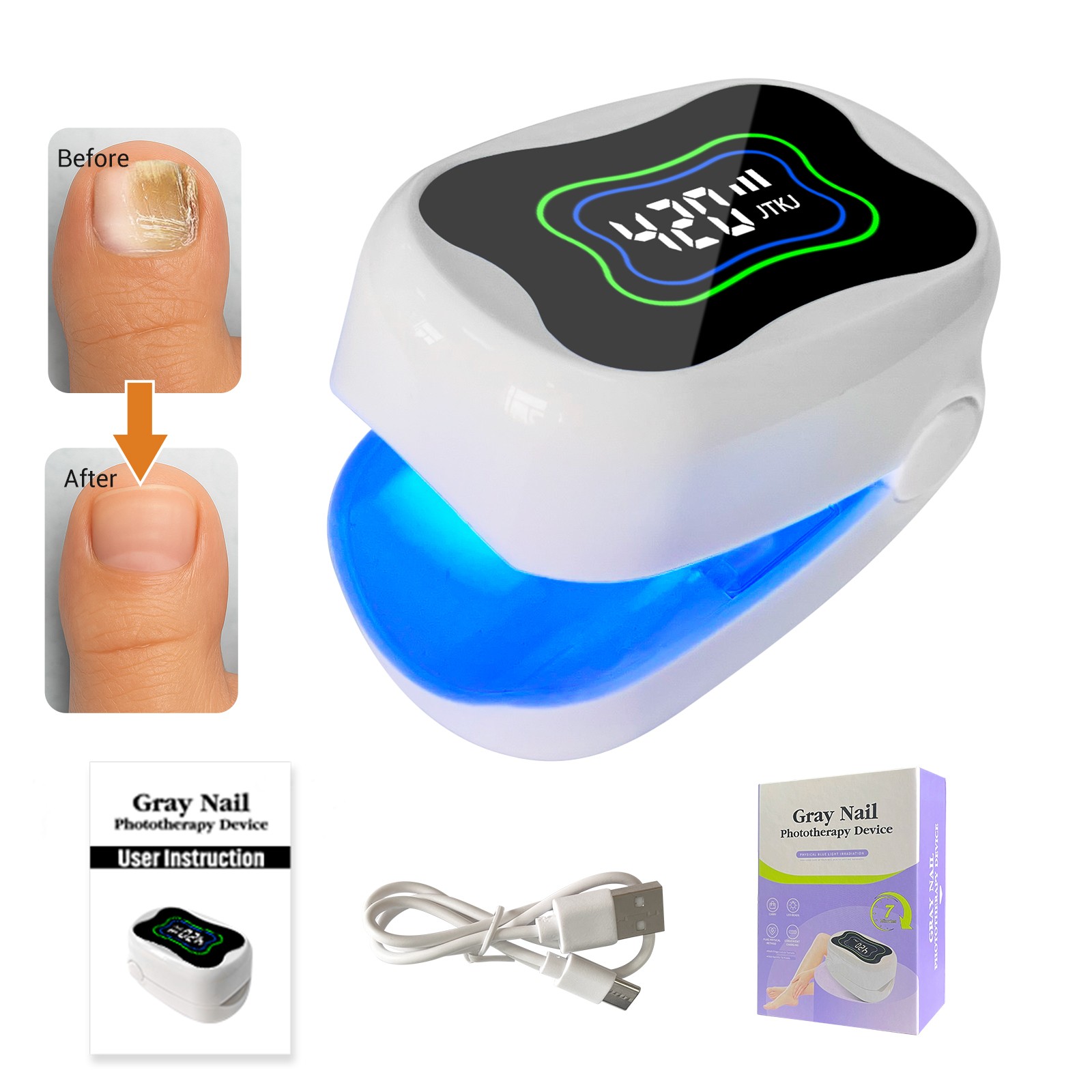 Nail Fungus Removal Laser Device Blue Light Infrared Therapy For Damaged Nails