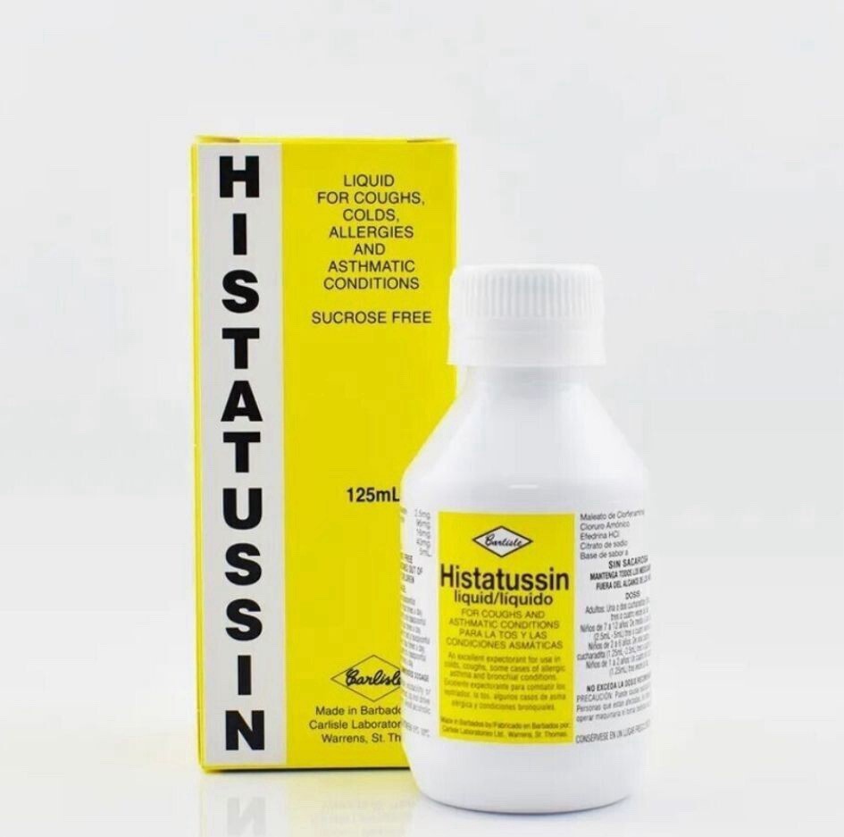 HISTATUSSIN Cold & Cough Treatment Syrup Fast Relief New Sealed Bottle