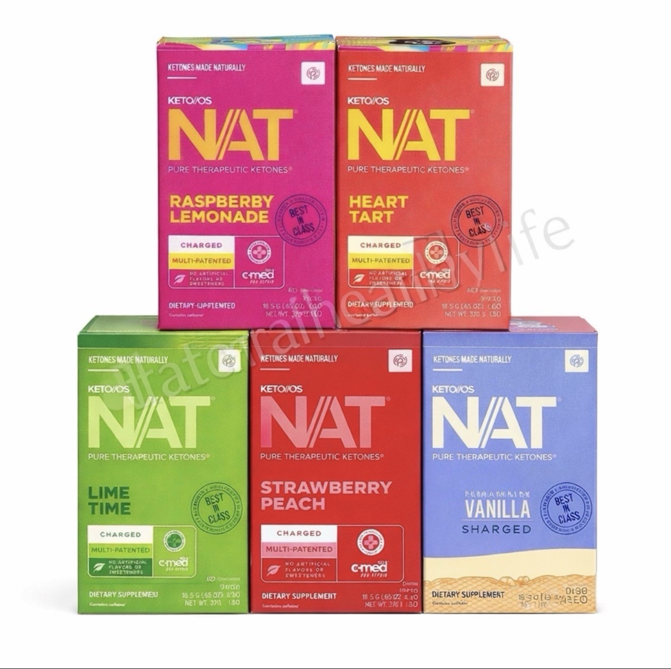 Prüvit Ketones NAT 20 Packets Charged VARIETY FLAVORS FREE SHIPP exp 2027