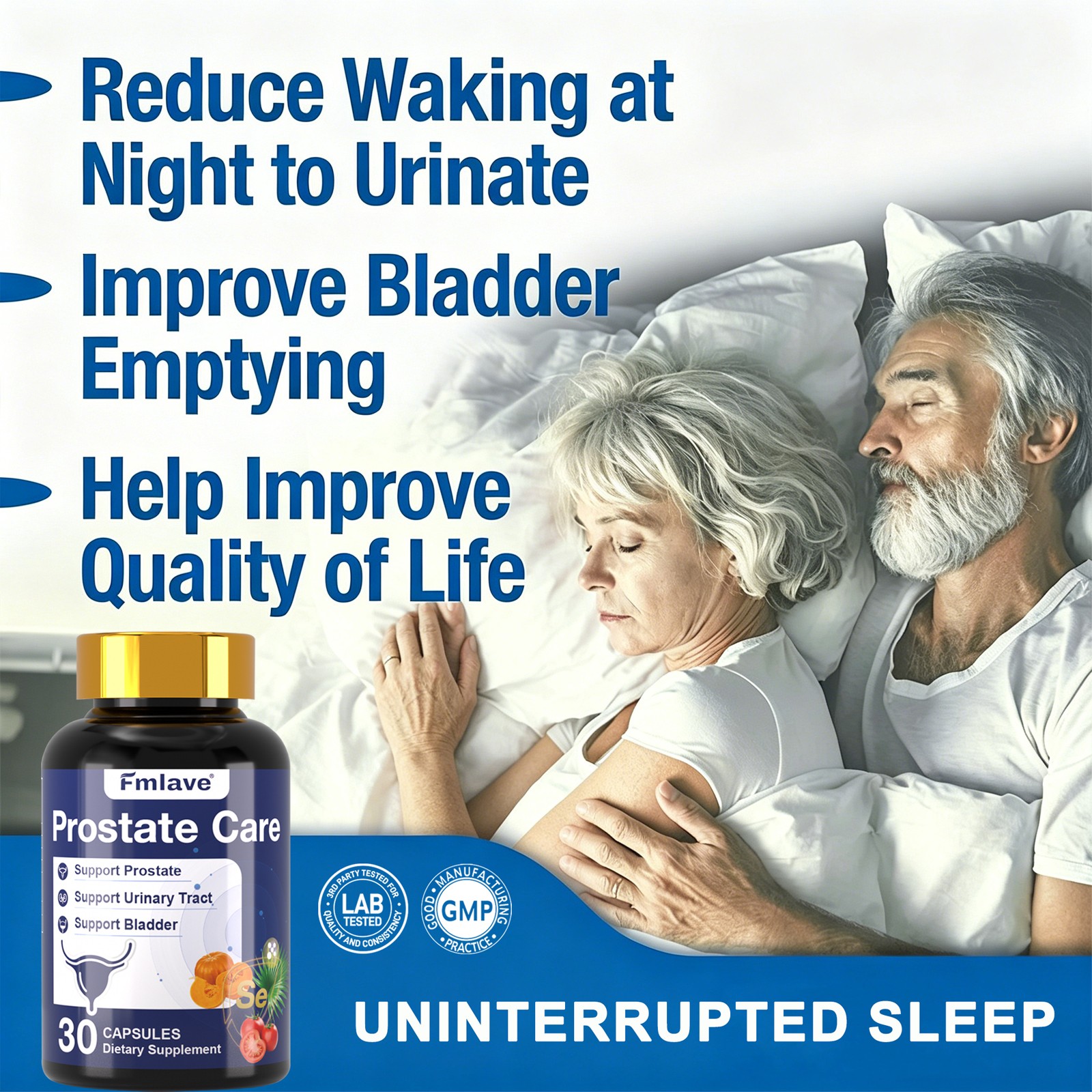 Prostate Support – Saw Palmetto – Reduce Frequent Urination, Stamina supplement