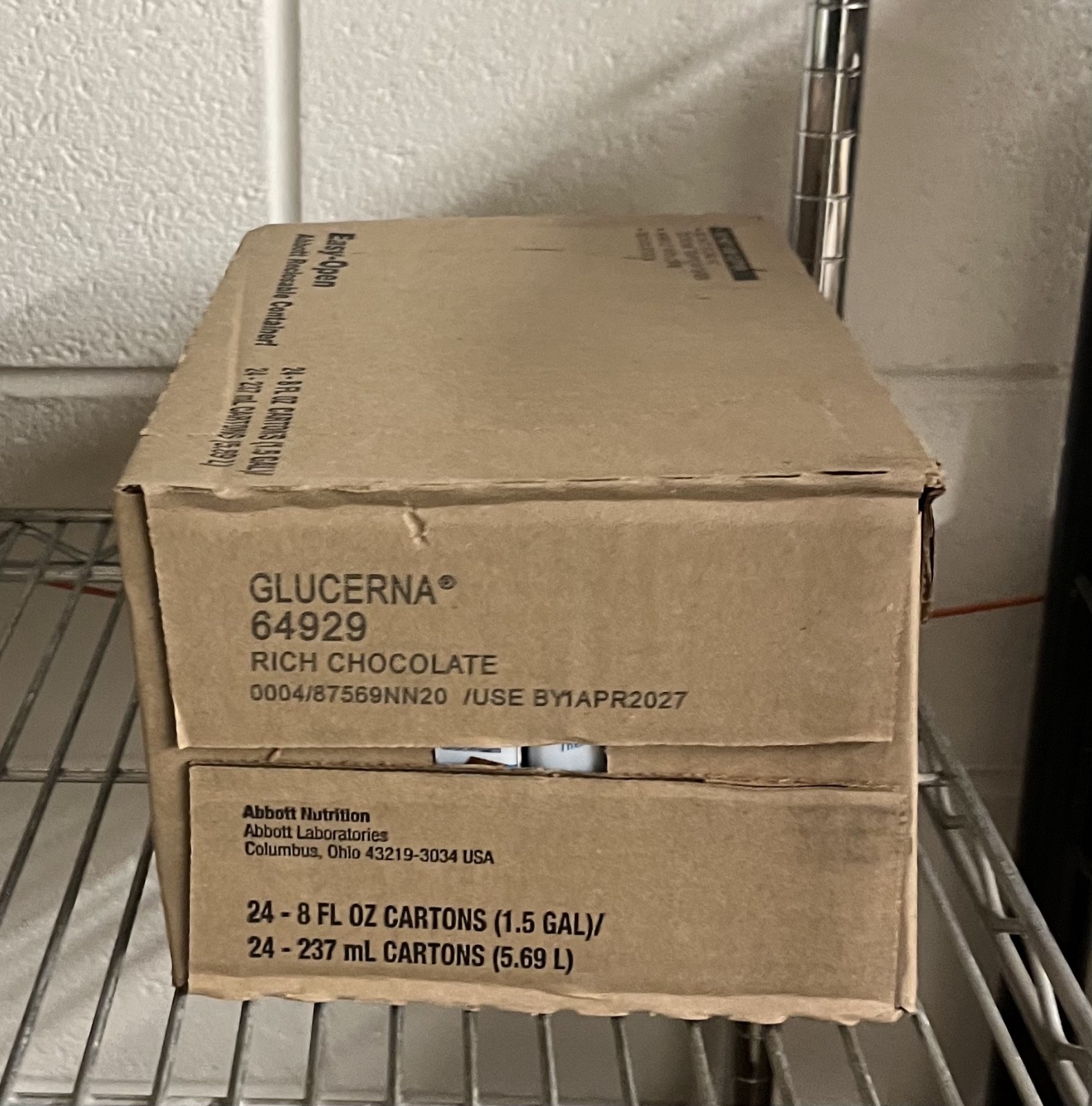 Glucerna Shake – 24 Pack – 8 fl oz – Rich Chocolate Expires 1April/2027