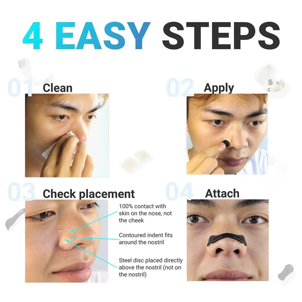 60 airvolution nasal strip sticker 4 Magnetic strips Nasal Breathing Dilator Kit