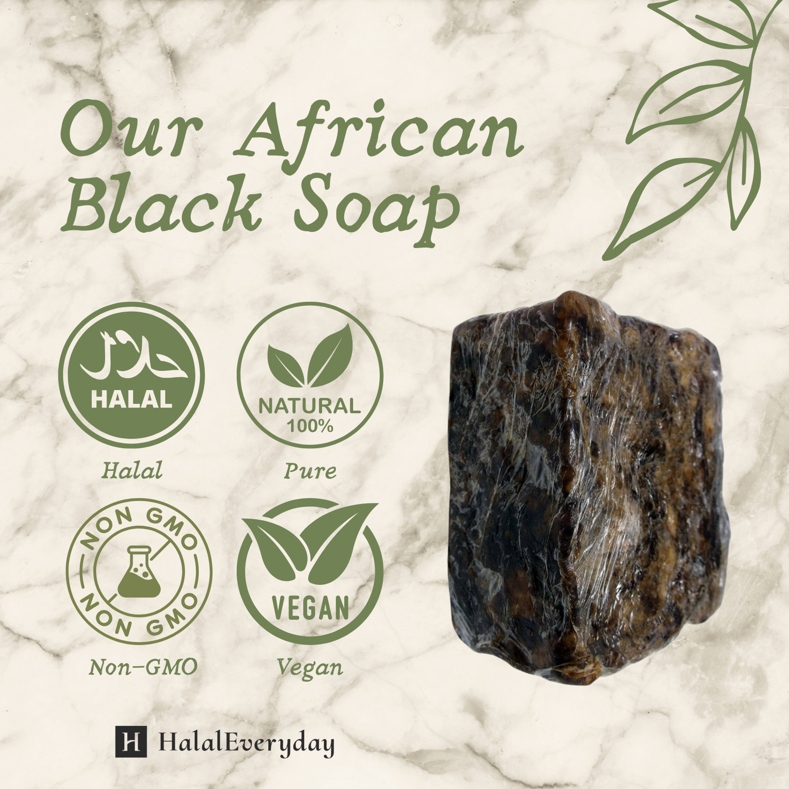 Raw African Black Soap, Liquid, Paste – 100% Pure Organic Natural Ghana ALL SIZE