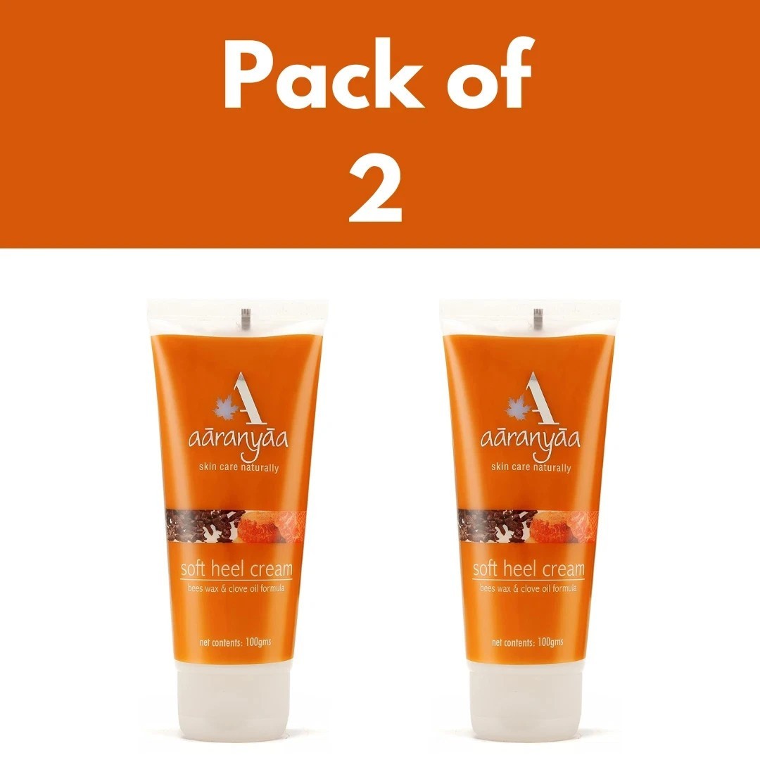Aaranyaa Soft Heel Cream Repair Dry and Cracked Heels Clove Oil, Turmeric 100gm