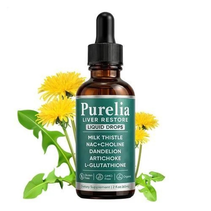 5PCS Purelia Liver Restore Drops – Complete Liver Detox Support Supplement 60ml