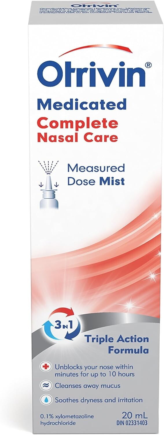 OTRIVIN Complete Nasal Care 20ml – Triple Action Formula – From CANADA