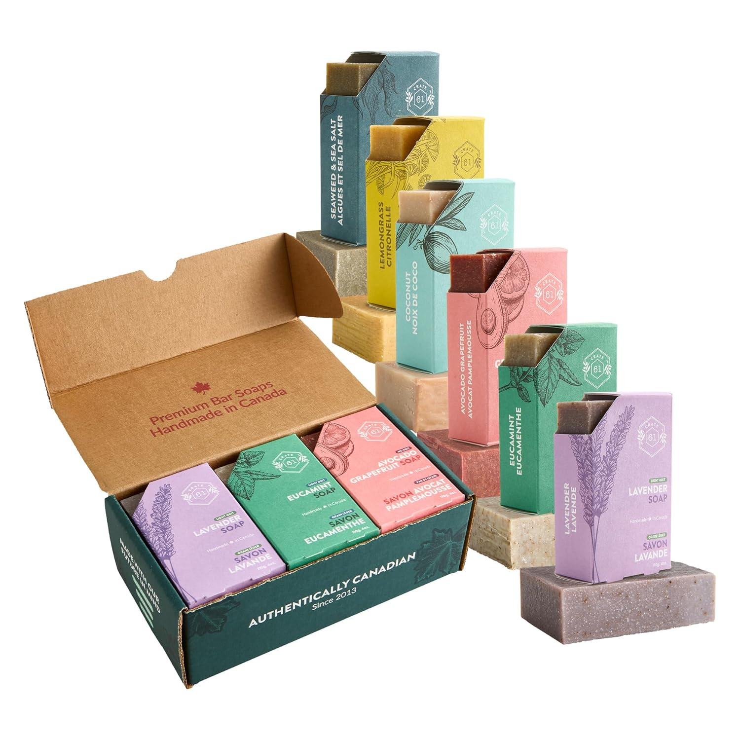 Crate 61, Handmade in Canada, Plant Based Cold Process Natural Bar Soap
