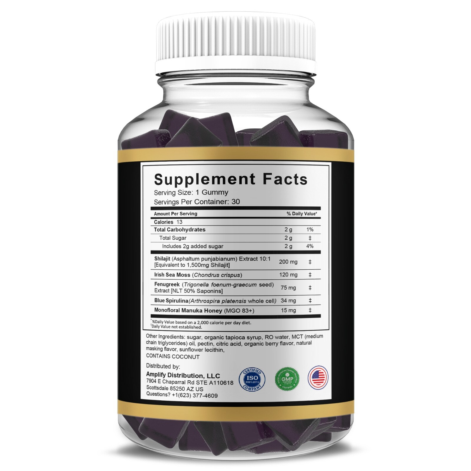 Alpha Bites Male Gummies, Alpha Bites Men’s Performance Gummies (60 Gummies)