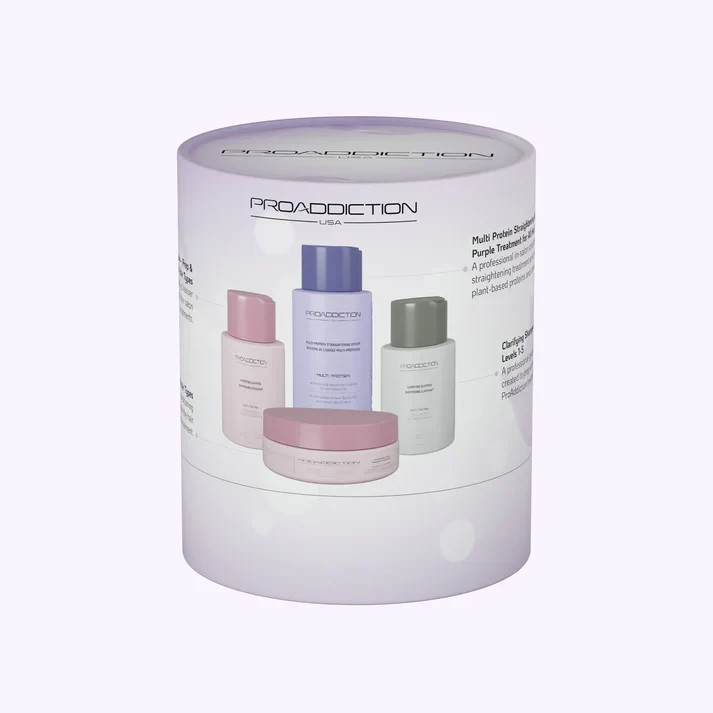 Pro Addiction Intro Kit Purple Straightening System For Color Treated Hair