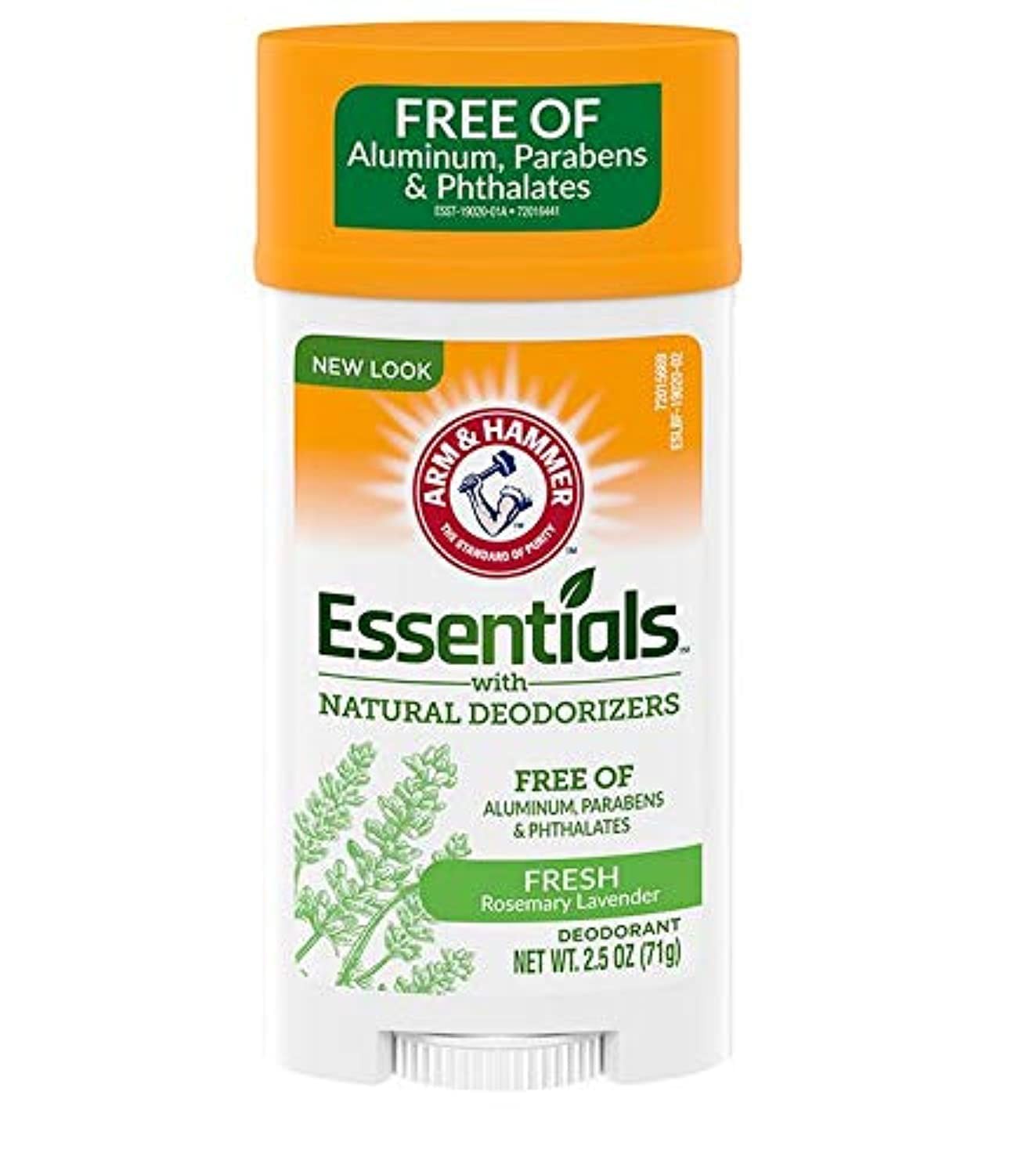 ARM & HAMMER Essentials Natural 2.5 Ounce (Pack of 4), White and Orange