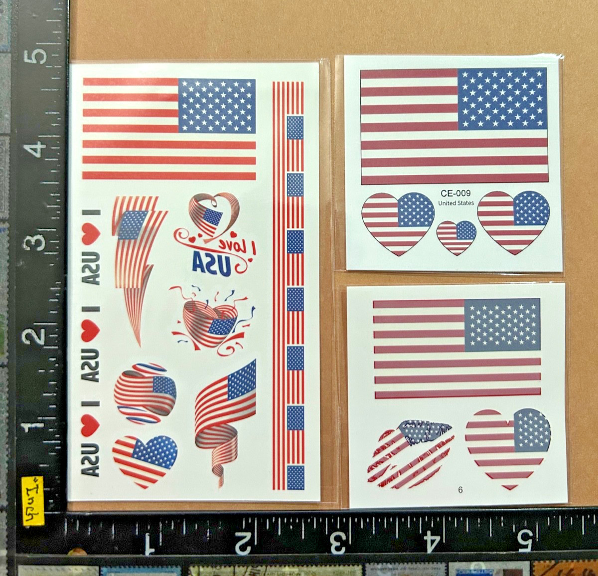 USA TEAM UNITED STATES – 3 SHEETS TEMPORARY TATTOOS BEAUTIFUL DESIGN #WORLDCUP26