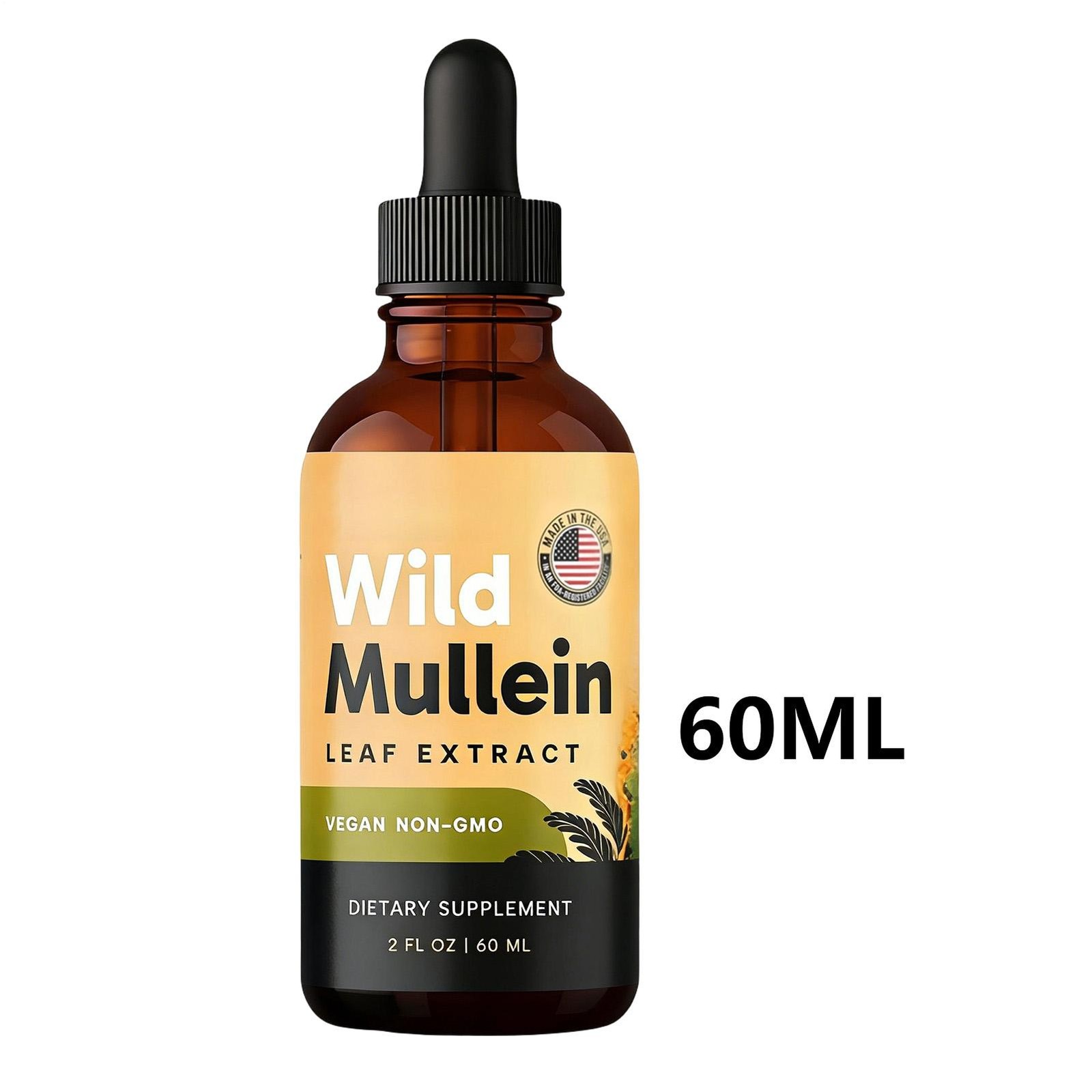 RESPICLEAR All-Natural Mullein Drops With Ginger & Lemon For Lung Cleanse