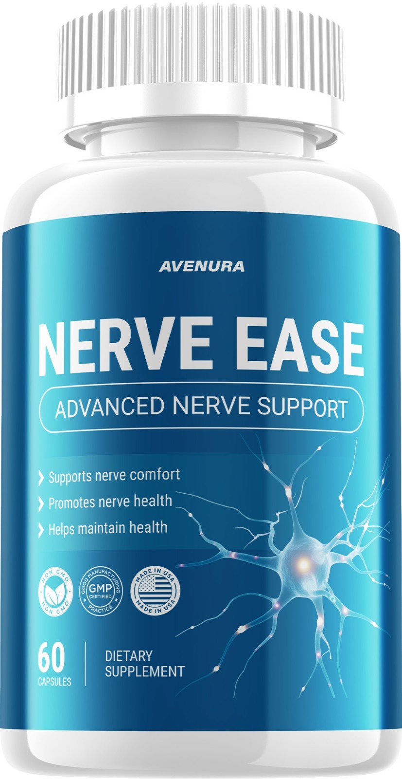 (1 Pack) Nerve Ease Capsules – NerveEase Pills Natural Ingredients Nootropic