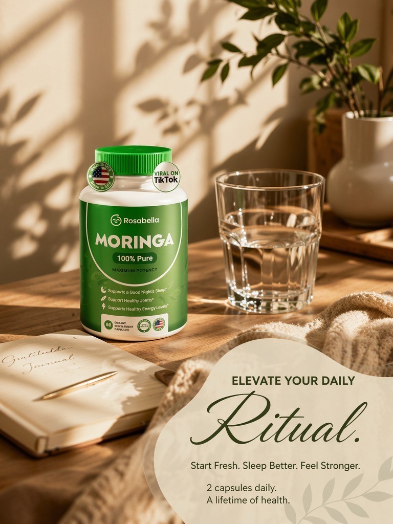 Moringa Powder Capsules Pure Nutrient-Rich Moringa Powder A Natural Green