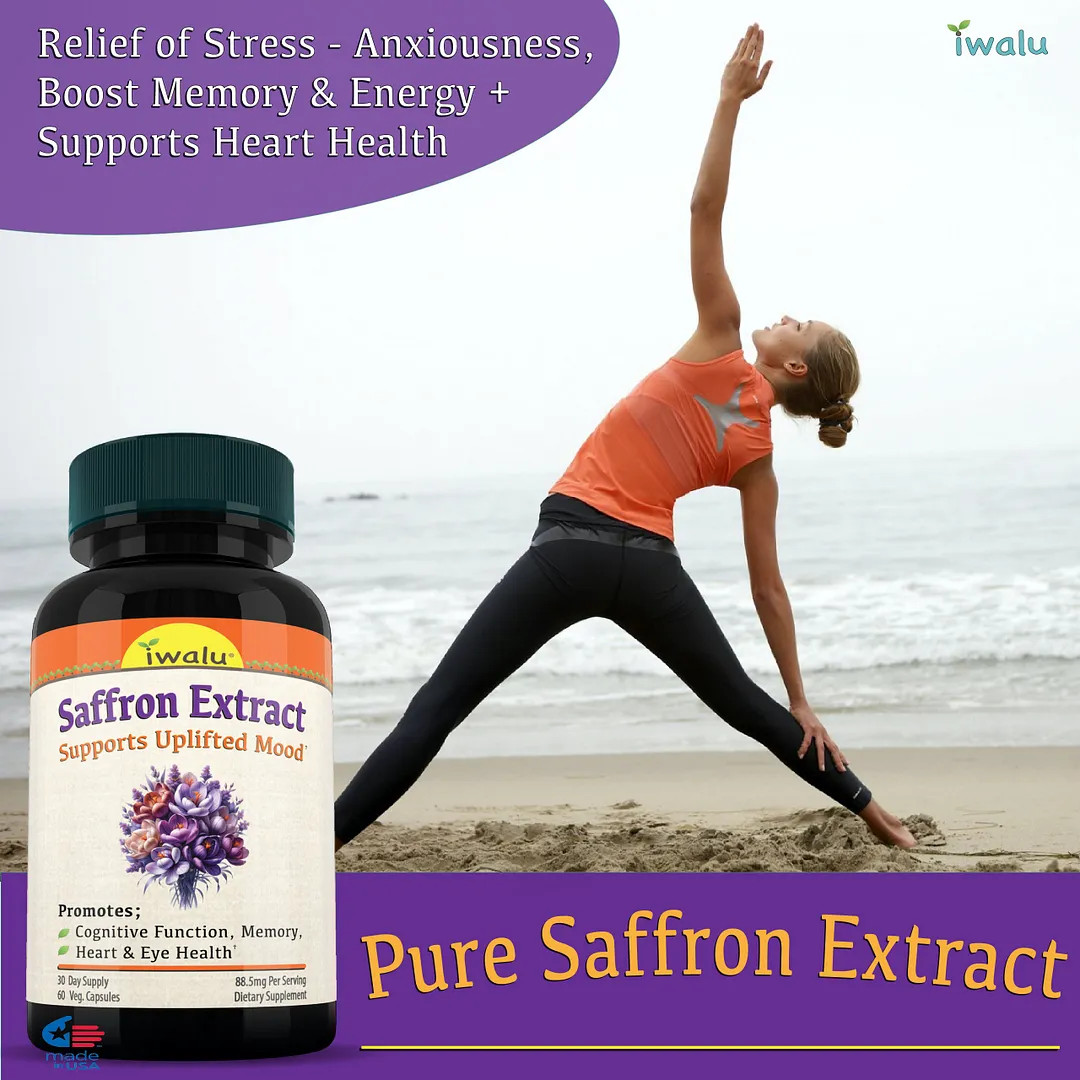Saffron 30Mg | Best Supplement Capsule Pill Men Women FREE SHIP