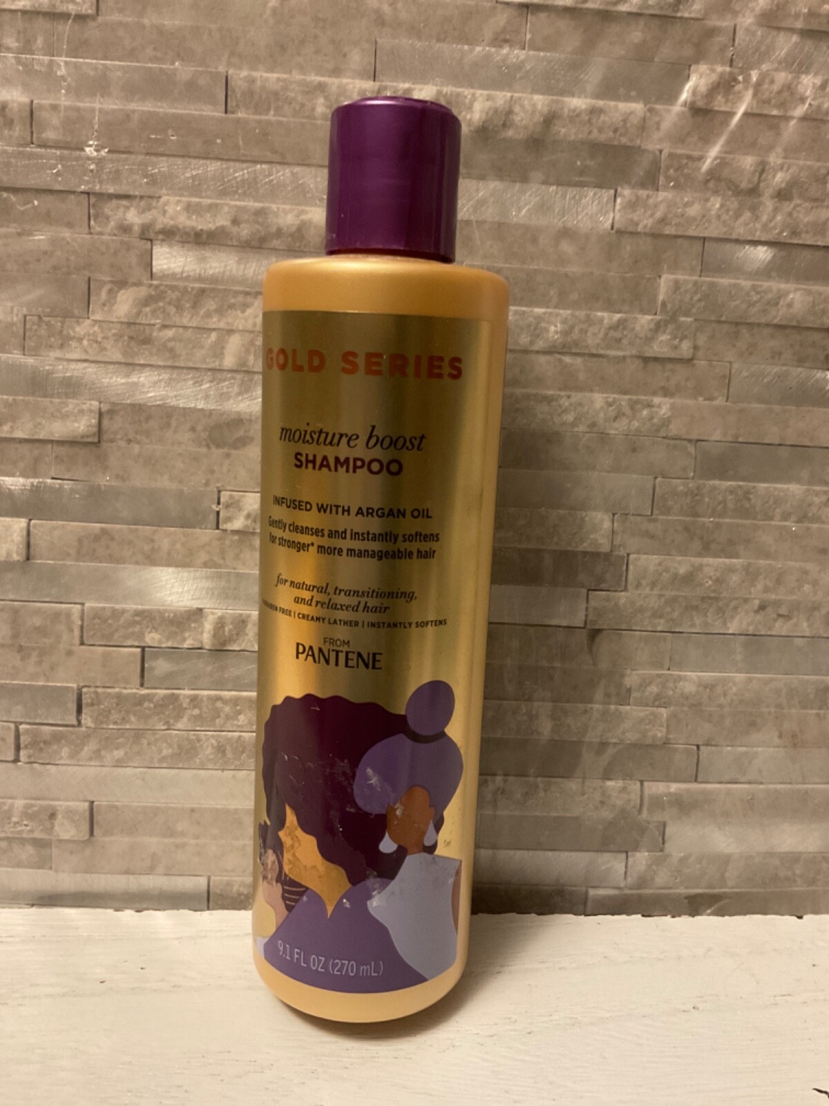 PANTENE~Gold Series Moisture Boost Shampoo Infused With Argan Oil 9.1 fl oz