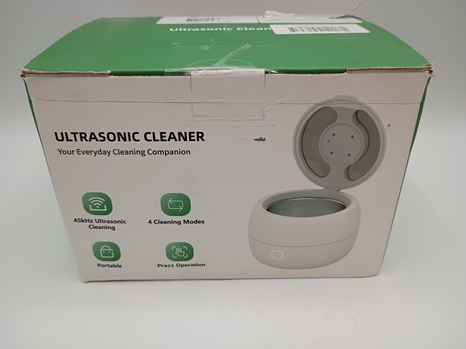 Ultrasonic Cleaner for Dental Pod Oral Appliance Devices and Jewelry – White PRO