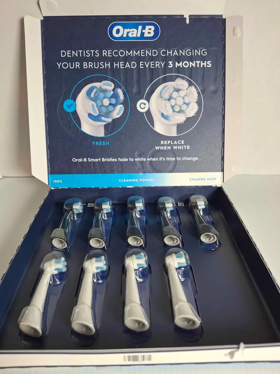 Oral B Replacement Brush Heads iO Deep Clean Round 9 Pack New Open Box