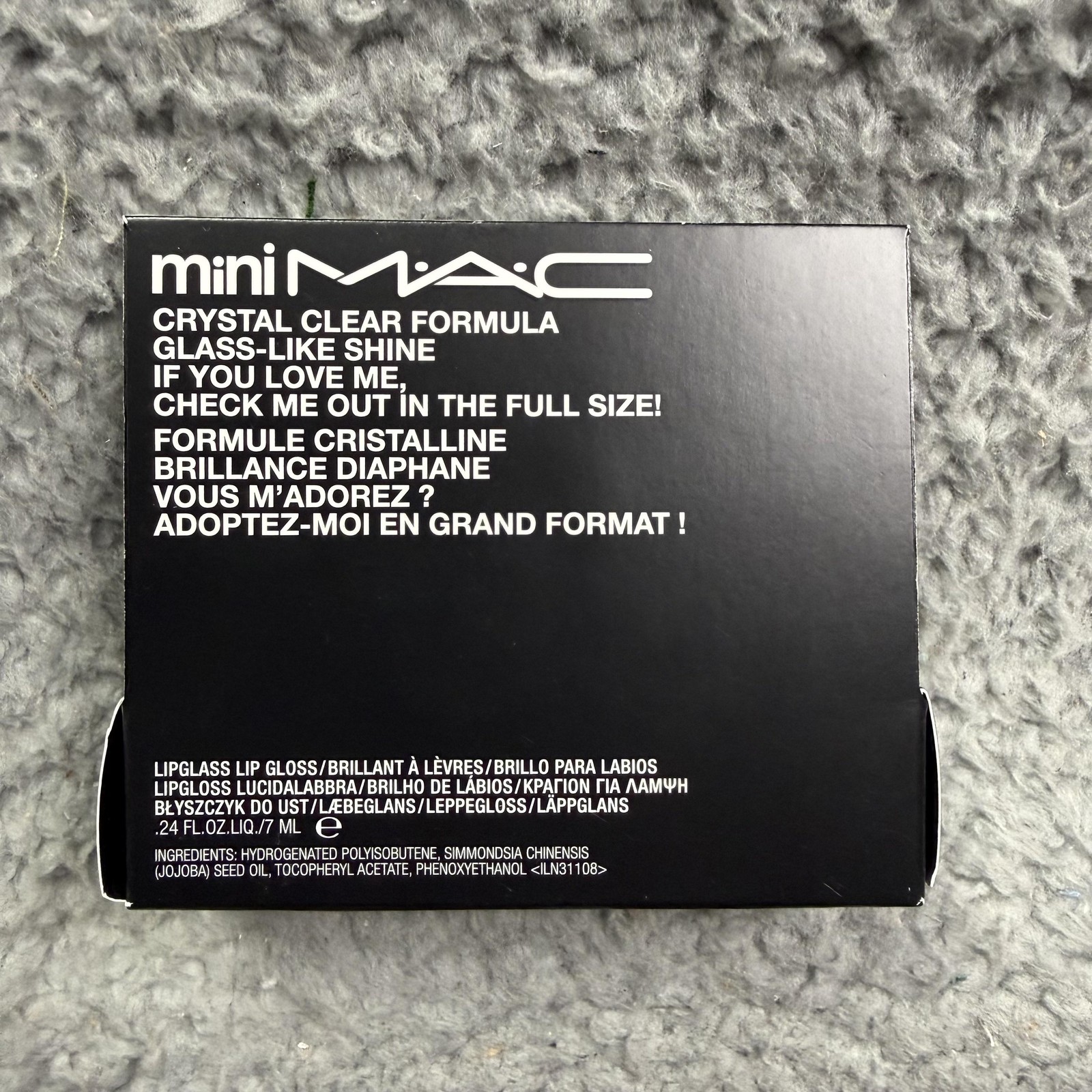 MAC Mini Lipglass Clear Lip Gloss Travel Size Crystal Shine Canada New
