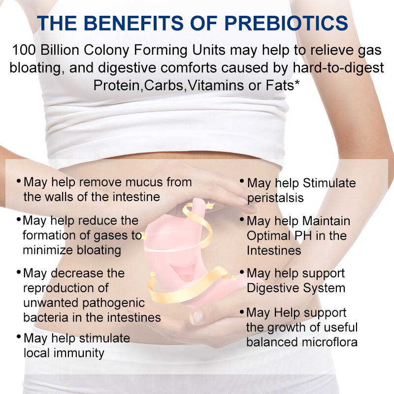 34 Strains with 100 Billion Probiotics CFU Probiotic Capsules Digestive Support