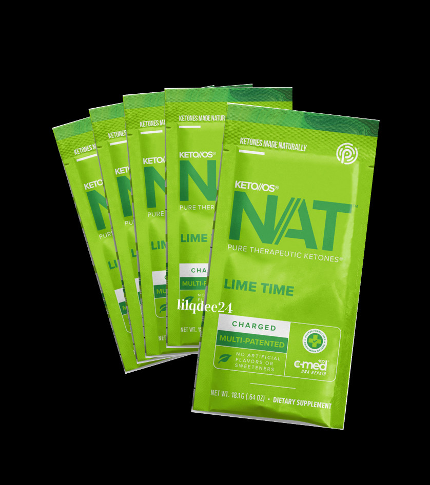 🔥Pruvit Keto OS NAT Ketones Lime Time Charged 5 pack Free Ship! 2026 Exp.