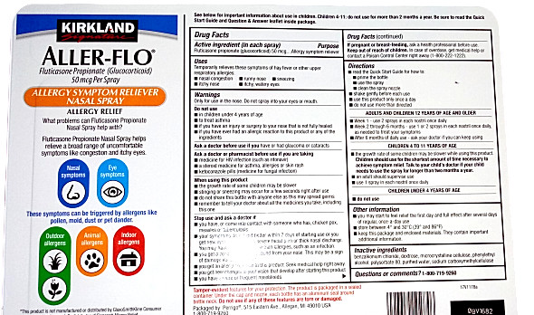 ✳️🔥Kirkland Aller-Flo Nasal Spray Fluticasone Flonase Allergy Relief 15.8mL✳️🔥