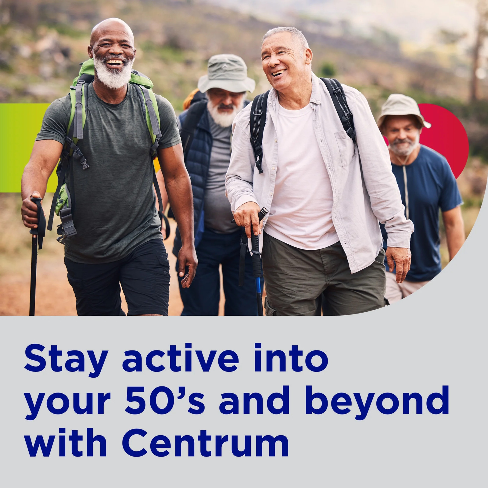 Centrum Silver Mens 50 plus Multivitamin with Vitamin B & D3, 65 Count