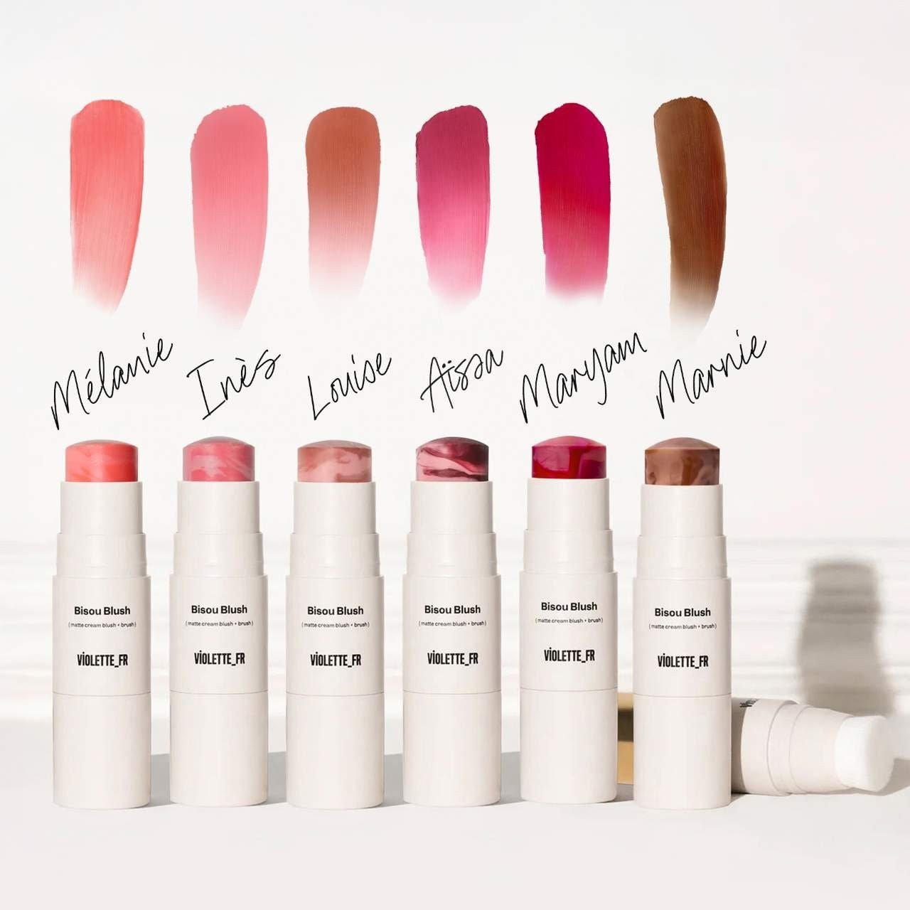 NIB 100% Authentic VIOLETTE_FR Marbled Cream Blush Stick,0.25oz,6 colors