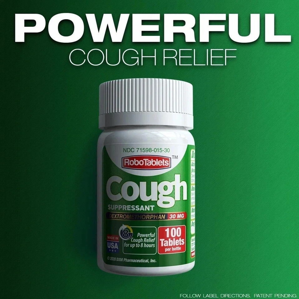 Cough Suppressant 100 Tablets 30mg Dextromethorphan