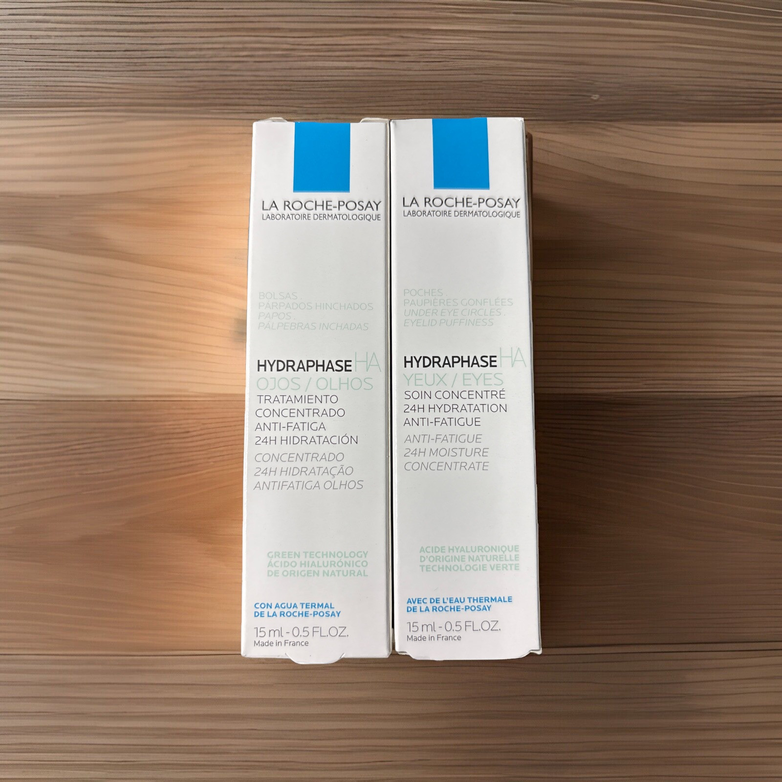 LA ROCHE-POSAY HYDRAPHASE HA Under Eye Cream Hydrating Moisturizing 15ml X2