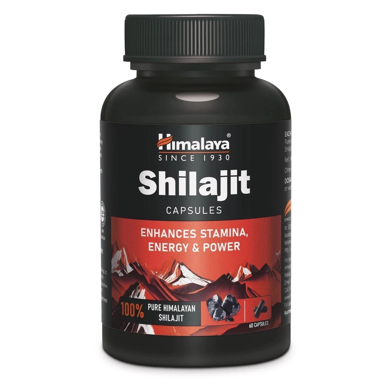 Himalaya Shiljit 60 Capsule Promotes stamina, energy,Sexual wellness Pack Of 2.