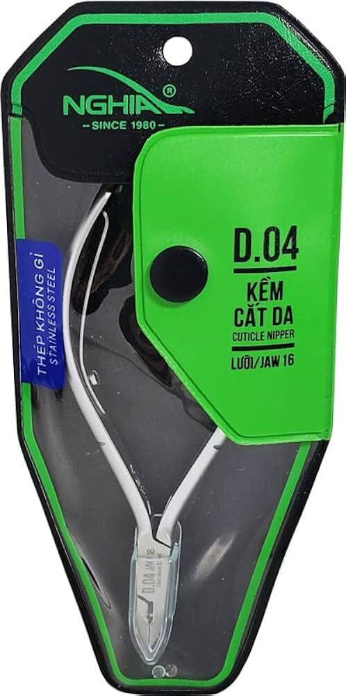 Nghia – Stainless Steel Cuticle Nipper D-04 Jaw 16 (Pack of 5) Kem nghia