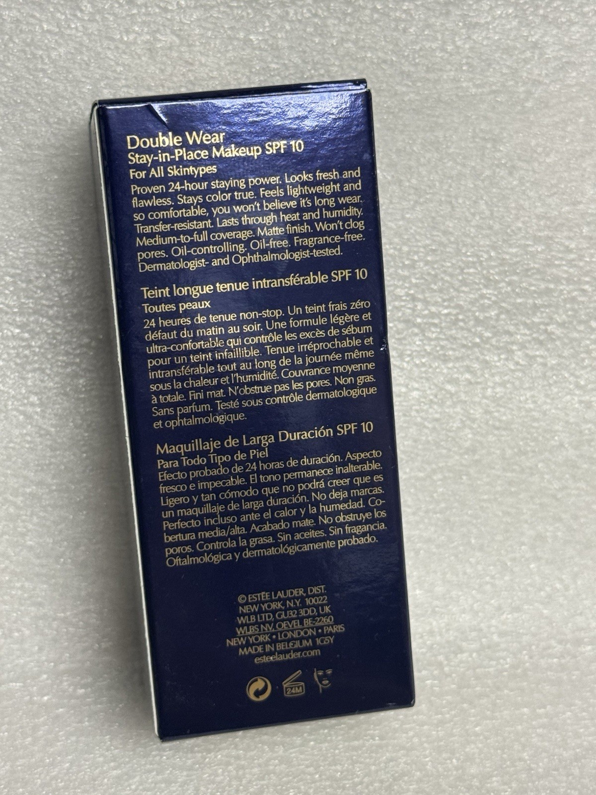 Estée Lauder Double Wear Oil-Free Long Lasting Matte SPF 10 2C3 Fresco 1 oz