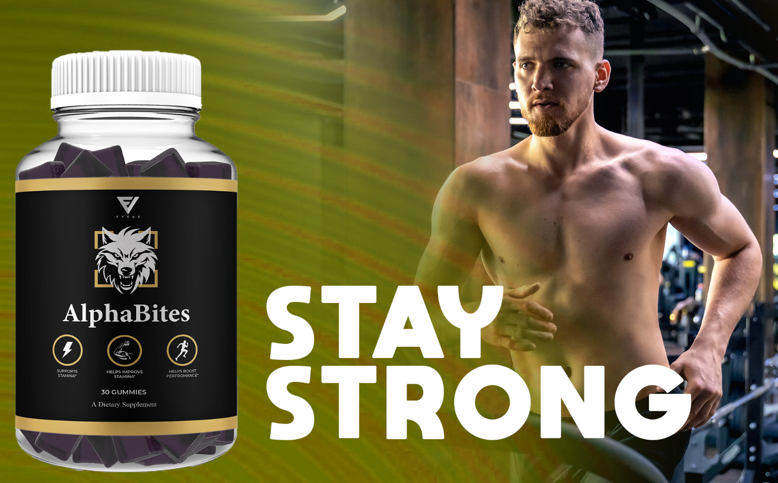 Alpha Bites Male Gummies, Alpha Bites Men’s Performance Gummies (60 Gummies)