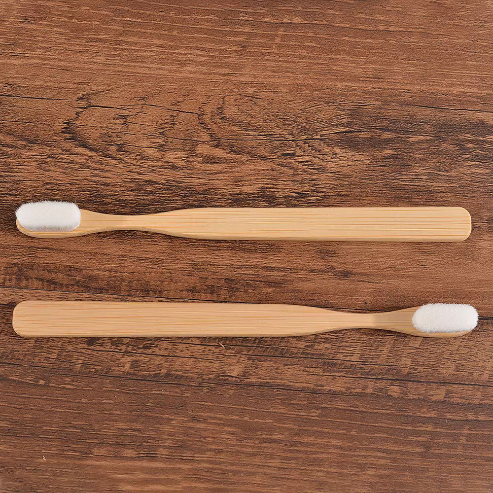 5PCS Ultra Soft Bamboo Toothbrush Million Bristles Adult Deep Clean Vegan Toothb