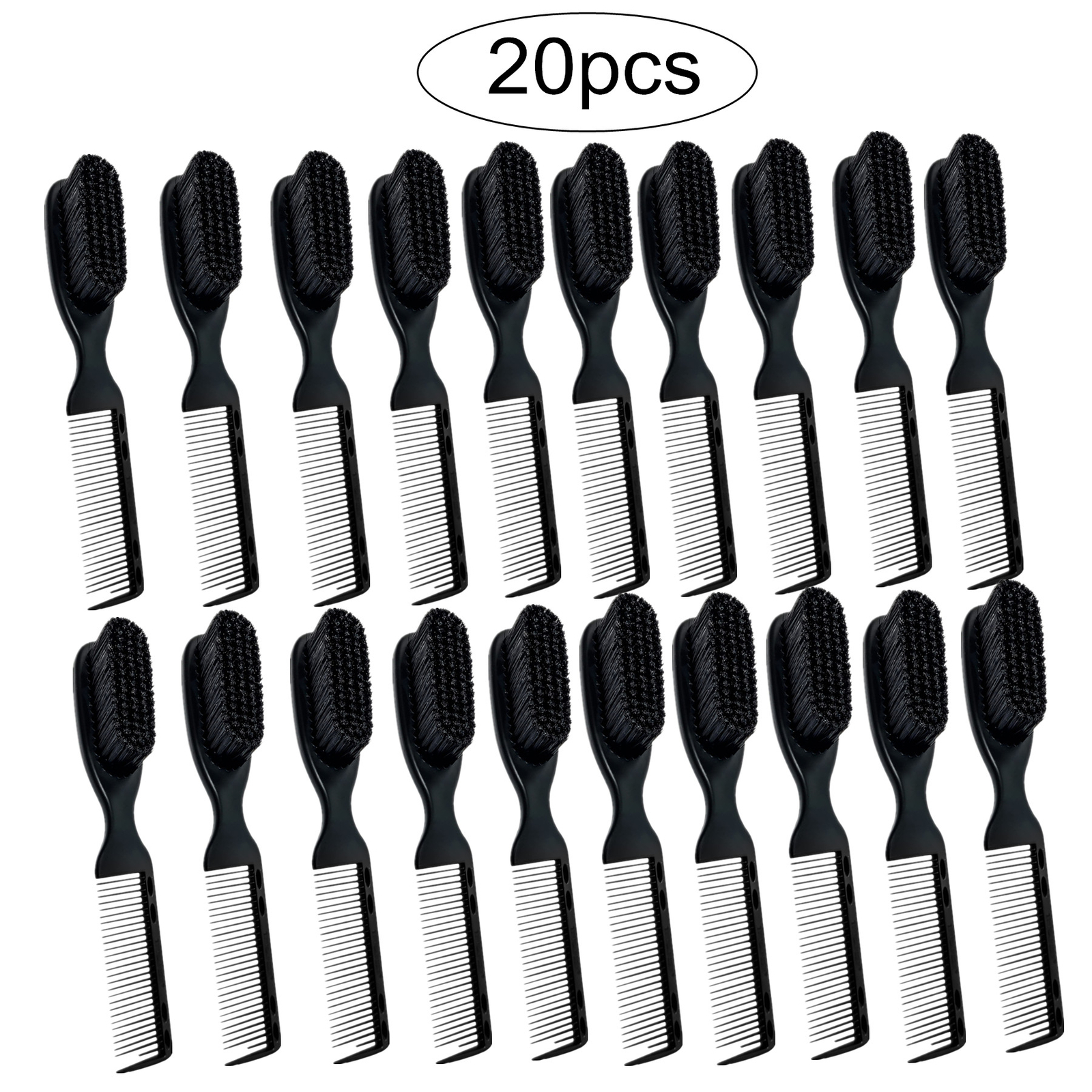 5/10/20PC Double Sided Bristles Barber Blade Cleaning Clipper Trimmer Brush Comb