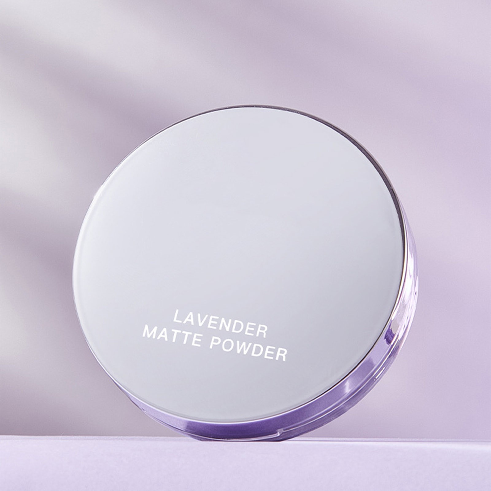 1Pcs Women Velvet-Matte Finish Lavender Matte Powder Mattifying Powder Cosmetic