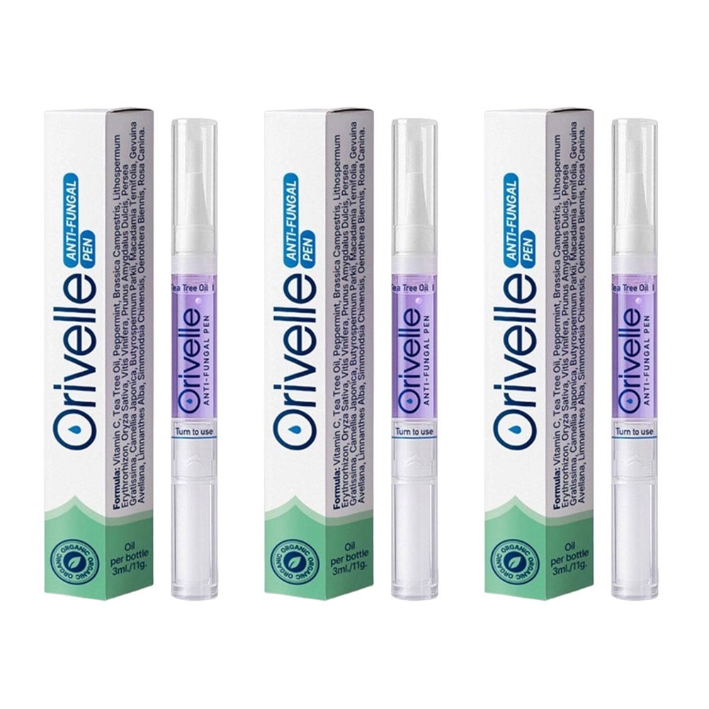 Orivelle Anti Pen, Clear Anti Fungal Pen, Anti Fungal Nail 3ml*3PCS