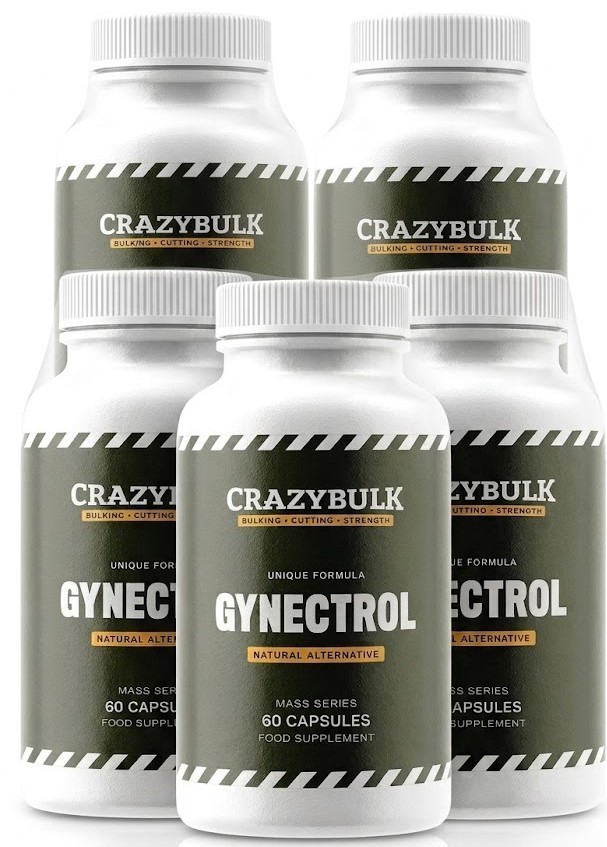 Crazybulk Gynectrol Natural Alternative 60 Capsules | Free Shipping | Pack of 5