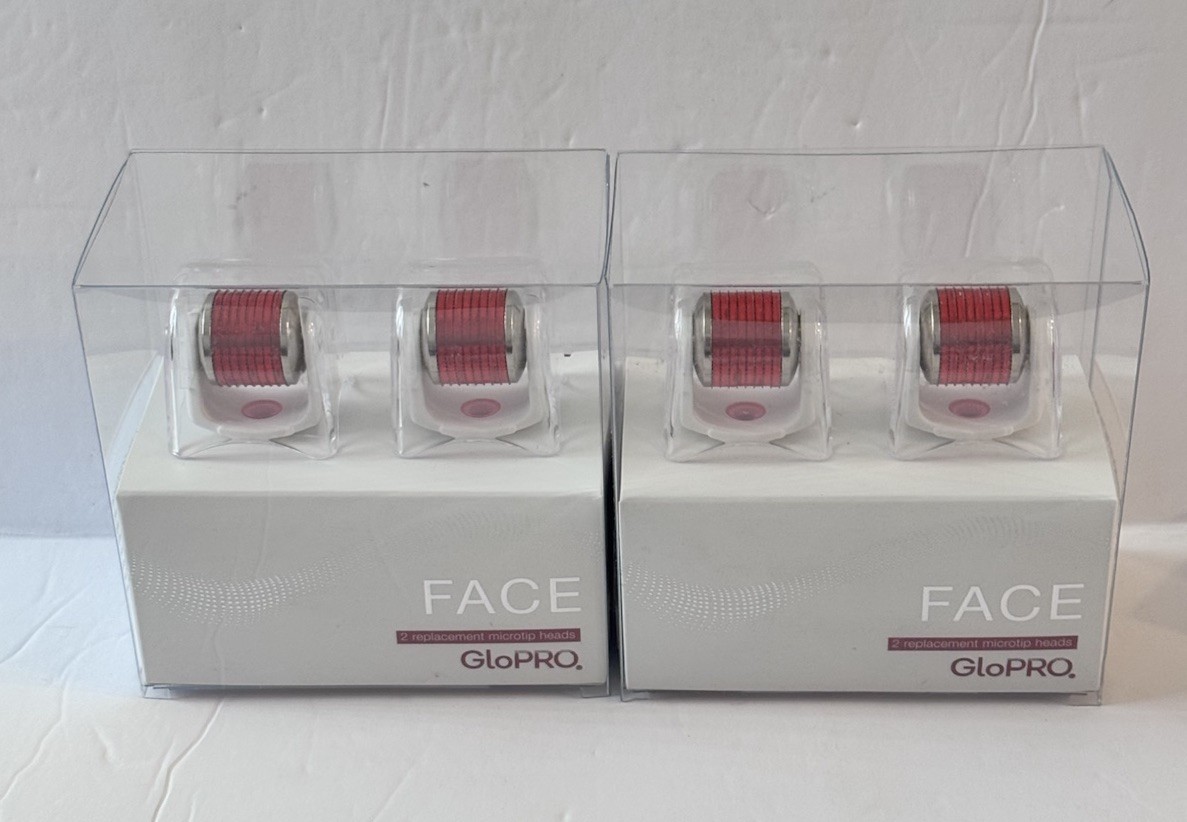 BeautyBio GloPro Microtip 4 Face Tool With Battery+4 Attachment Head As Shown