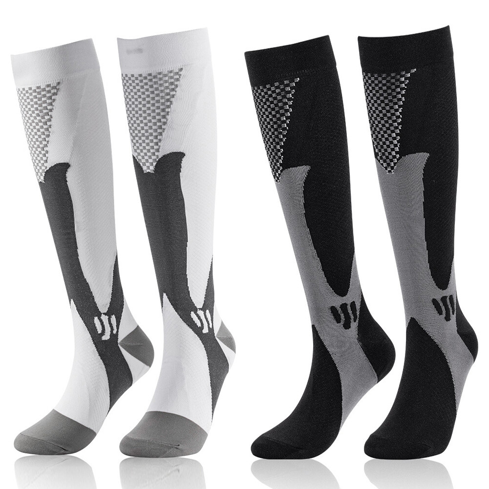 2Pair Medical Sport Compression Socks for Men&Women, 20-30mmhg Run Nurse Socks