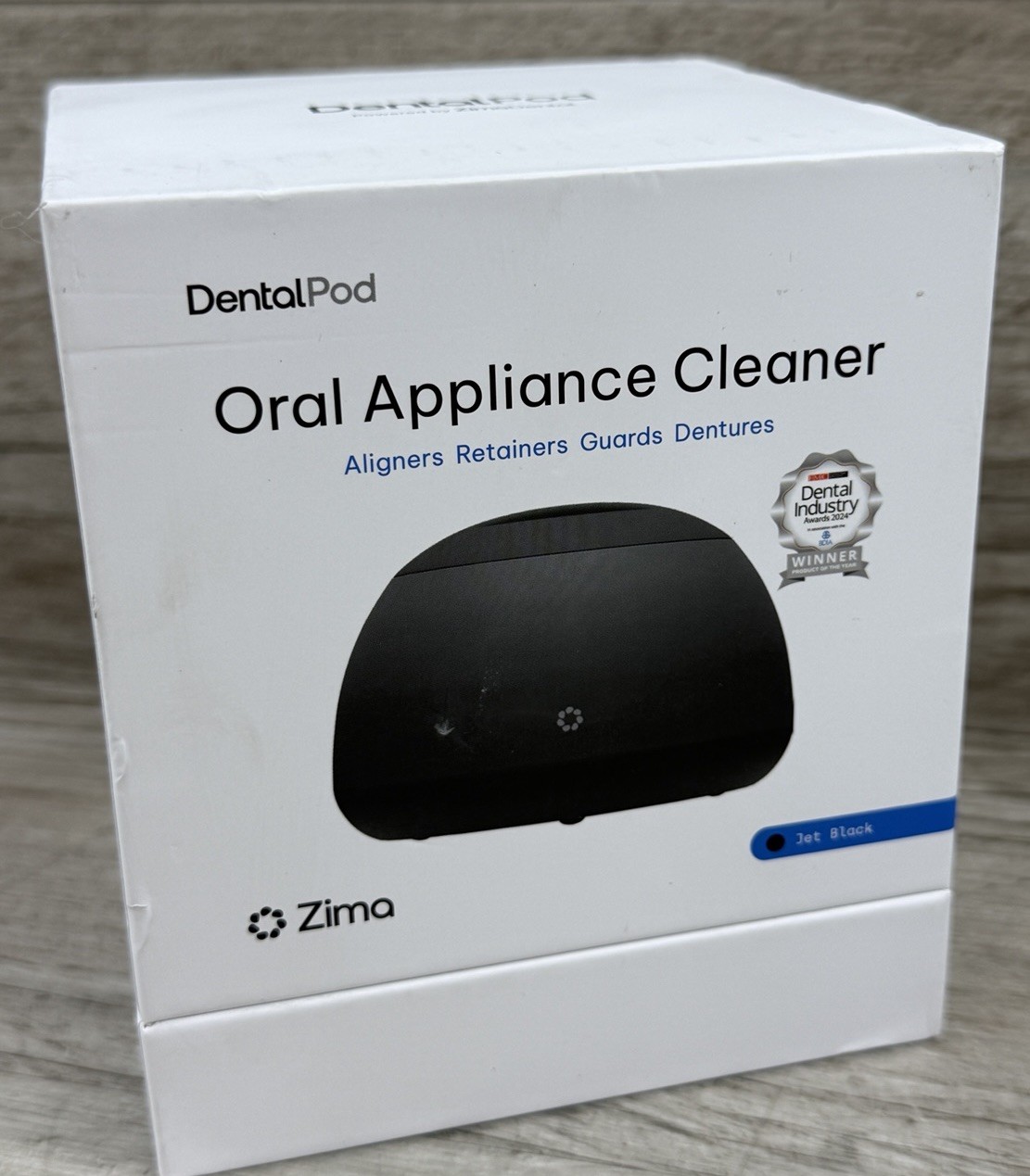 Zima Dental – Dental Pod Oral Appliance Cleaner In Jet Black – New Sealed