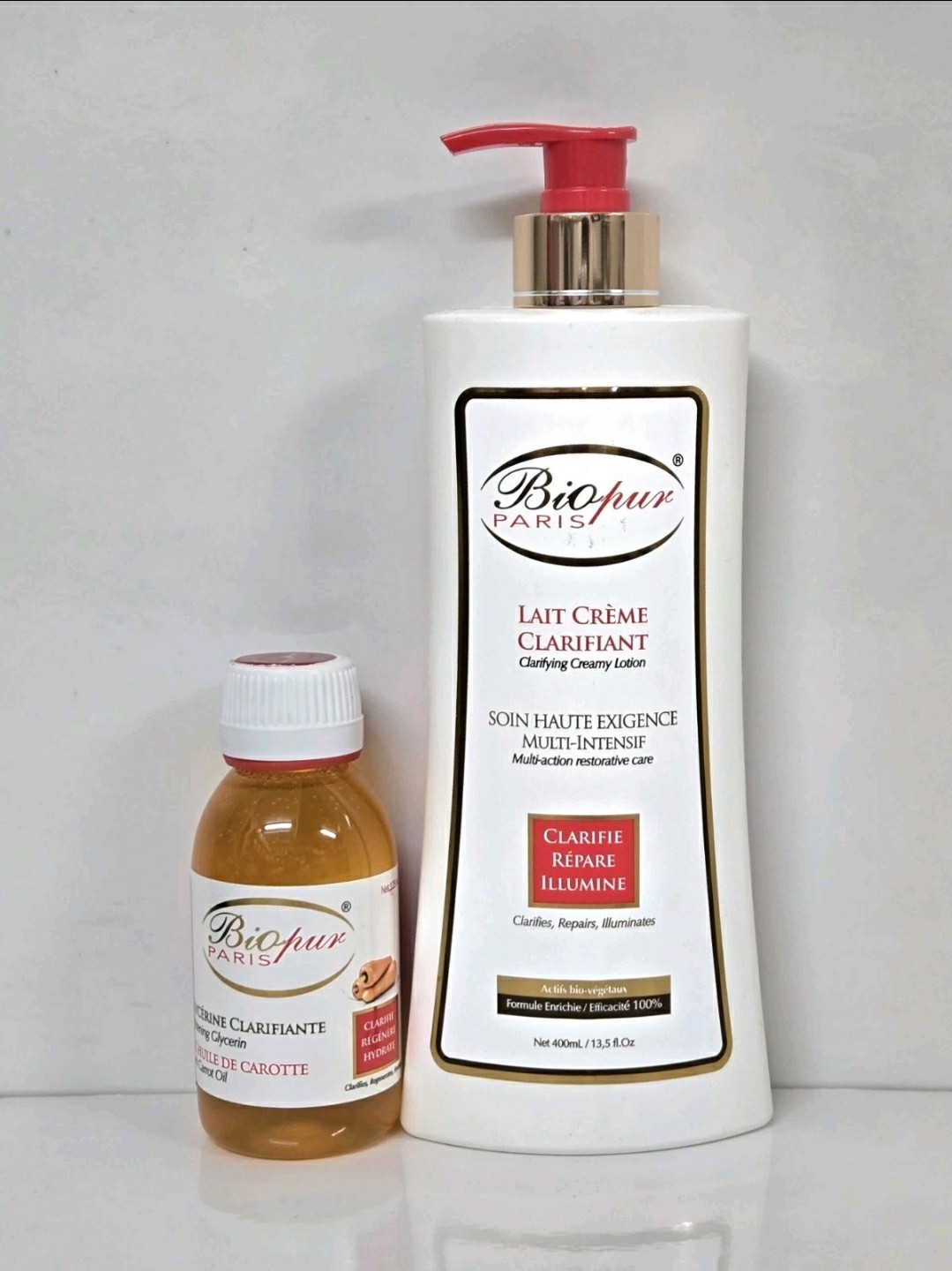 Biopur Paris Lait Cream 400ml & Glycerine Oil Free And Fast Shipping