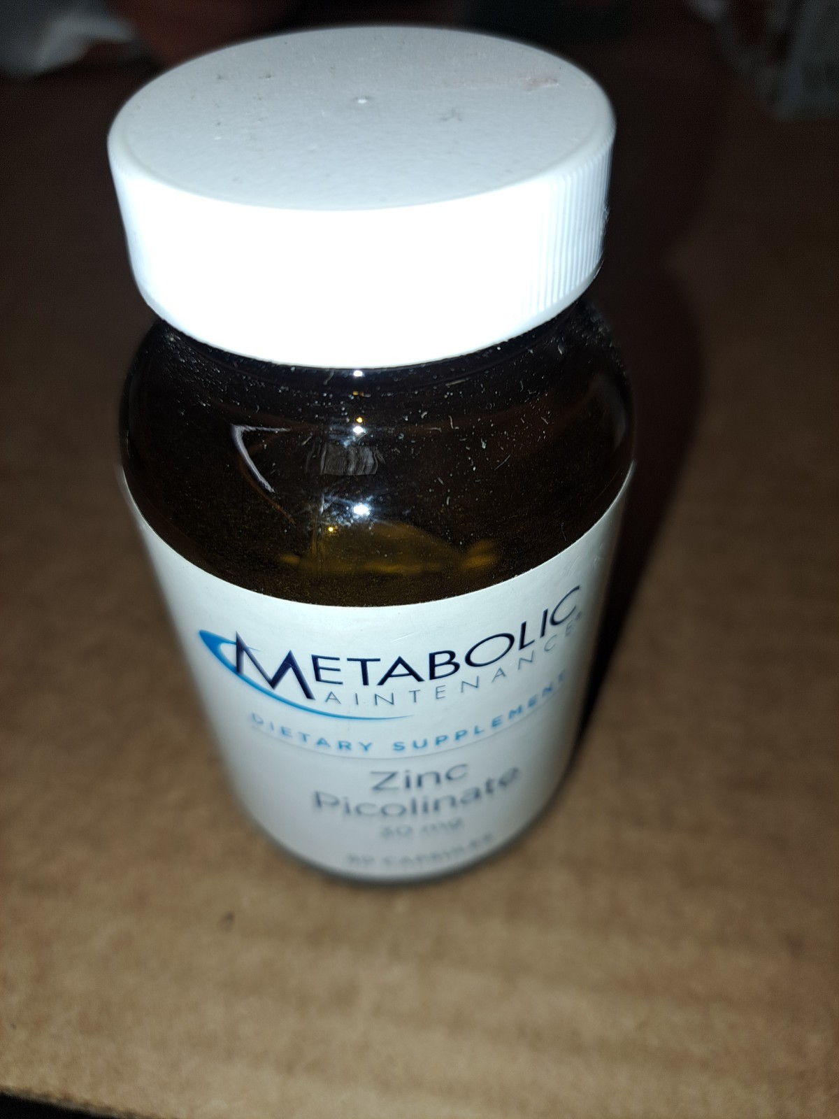 Metabolic Maintenance Zinc Picolinate Dietary Supplement 30mg 90 Capsules
