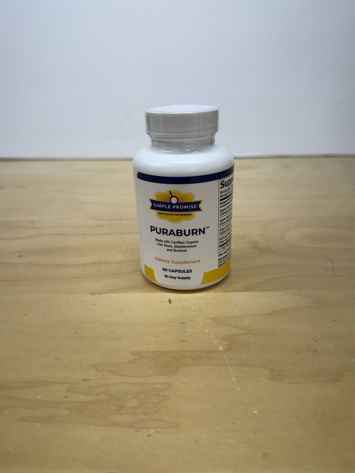 Simple Promise PuraBurn 60ct Herbal Supplement Irish Sea Moss EXP 01/2028